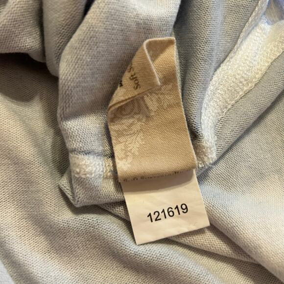 Soft Surroundings Muted Floral Purple Watercolor Knit Top Size Large V-Neck Boho - Picture 5 of 6